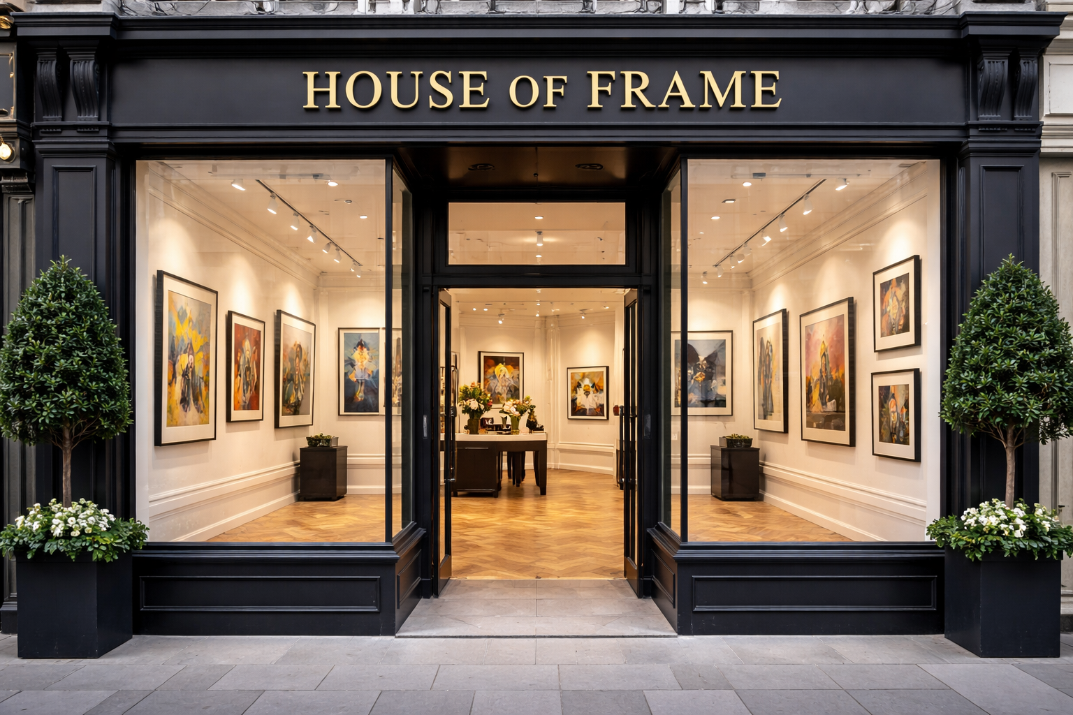 Art gallery background